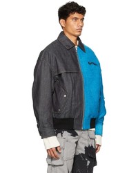 Veste harrington turquoise Feng Chen Wang