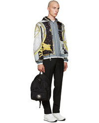 Veste imprimée grise Versace