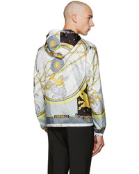 Veste imprimée grise Versace