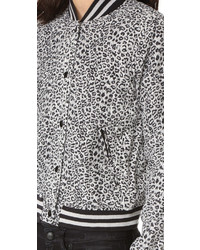 Veste imprimée léopard grise R 13