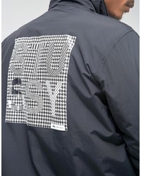 Veste imprimée noire Stussy