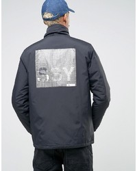 Veste imprimée noire Stussy