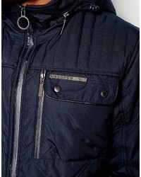 Veste matelassée bleu marine Ringspun