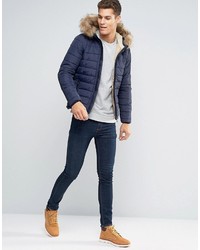 Veste matelassée bleue Schott