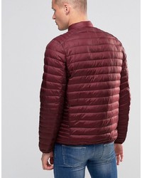 Veste matelassée bordeaux Asos