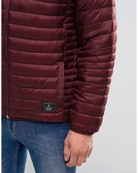 Veste matelassée bordeaux Asos