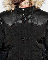 Veste matelassée noire Asos