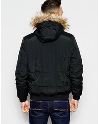 Veste matelassée noire Asos