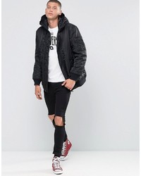 Veste matelassée noire Converse