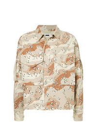 Veste militaire camouflage beige