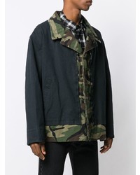 Veste militaire camouflage multicolore Balenciaga