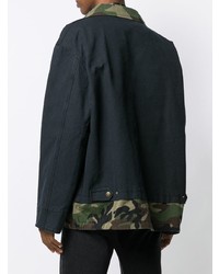 Veste militaire camouflage multicolore Balenciaga