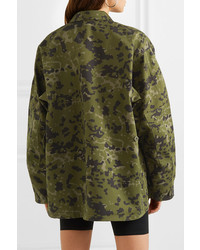 Veste militaire camouflage olive We11done