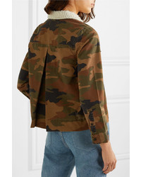 Veste militaire camouflage olive Madewell