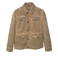 Veste militaire marron clair Mango