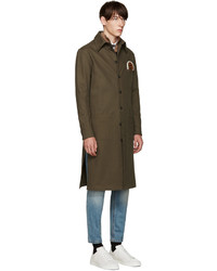 Veste militaire olive Fendi