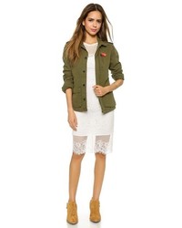 Veste militaire olive Maison Scotch