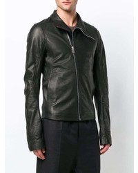 Veste motard en cuir noire Rick Owens