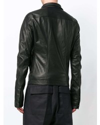 Veste motard en cuir noire Rick Owens