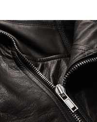 Veste motard en cuir noire Rick Owens