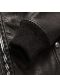 Veste motard en cuir noire Rick Owens