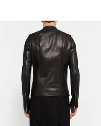 Veste motard en cuir noire Rick Owens