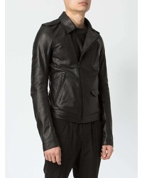 Veste motard en cuir noire Rick Owens DRKSHDW