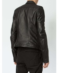 Veste motard en cuir noire Rick Owens DRKSHDW