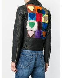 Veste motard en cuir noire JW Anderson