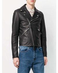 Veste motard en cuir noire JW Anderson