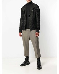 Veste motard en cuir noire Rick Owens