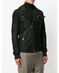 Veste motard en cuir noire Rick Owens