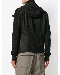 Veste motard en cuir noire Rick Owens