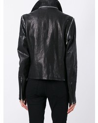 Veste motard en cuir noire Damir Doma