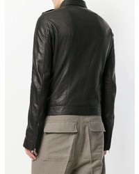 Veste motard en cuir noire Rick Owens