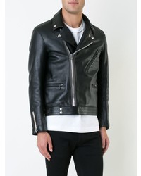 Veste motard en cuir noire Addict Clothes Japan