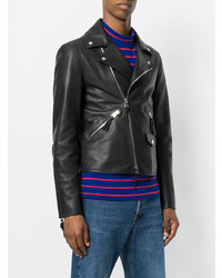 Veste motard en cuir noire JW Anderson