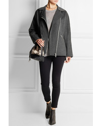 Veste motard gris foncé Acne Studios