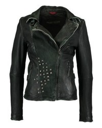 Veste motard gris foncé Freaky Nation