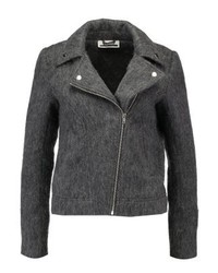 Veste motard gris foncé Noisy May