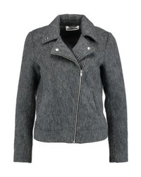 Veste motard gris foncé Noisy May