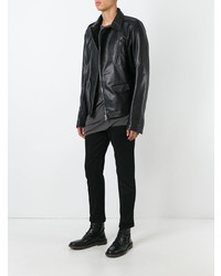 Veste motard noire Rick Owens