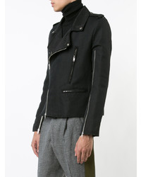 Veste motard noire Ann Demeulemeester