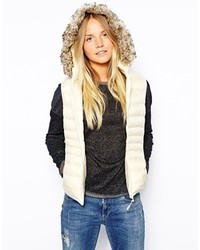 Veste sans manches blanche Puffa