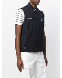 Veste sans manches bleu marine Z Zegna