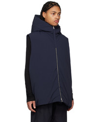 Veste sans manches bleu marine Jil Sander