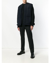 Veste sans manches bleu marine Jil Sander