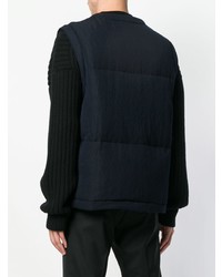 Veste sans manches bleu marine Jil Sander