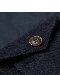 Veste sans manches en laine bleu marine Nigel Cabourn