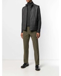 Veste sans manches gris foncé Corneliani